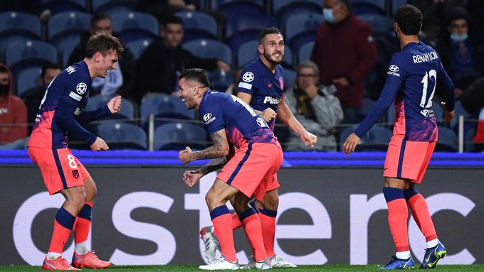 Atlético grab last-16 spot from Porto in raging finale
