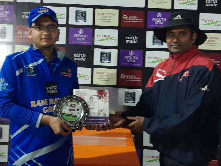 Aman led SKV to win In another quarter-final match of Turf Silf Cricket League