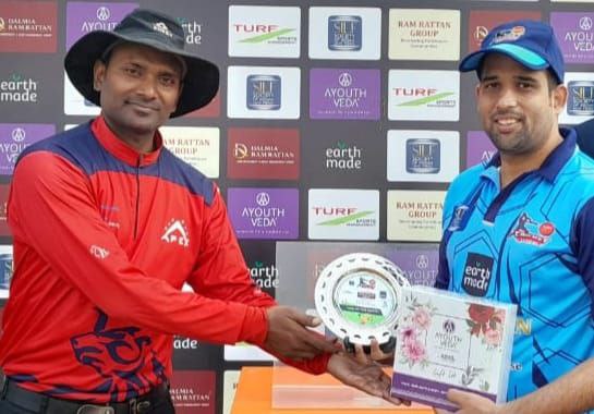 All-rounder game of Akash Mittal In Turf Silf Cricket League