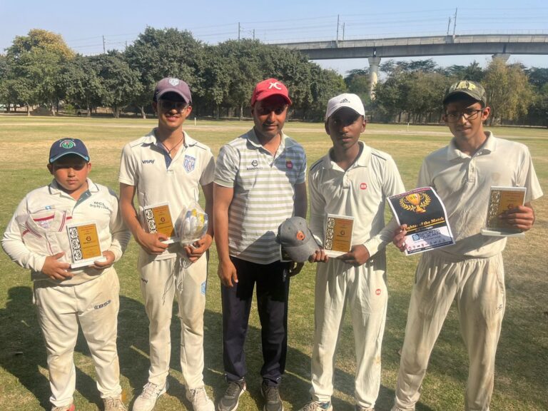 Saiansh and Mohit Shine in 2nd K.K. Tiwari Memorial Cricket Tournament