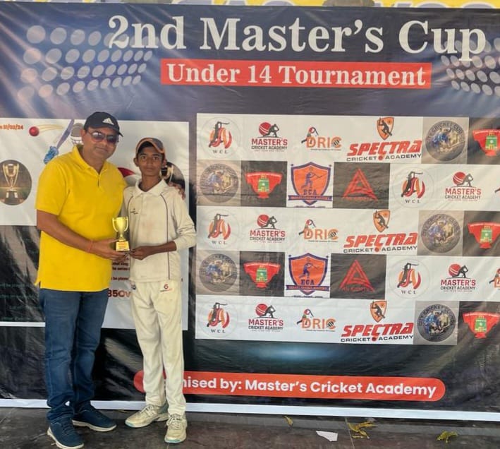 Parth Bhatia’s Stellar All-Round Performance Leads Masters Cricket Academy to Victory in 2nd Master’s Cup League Match