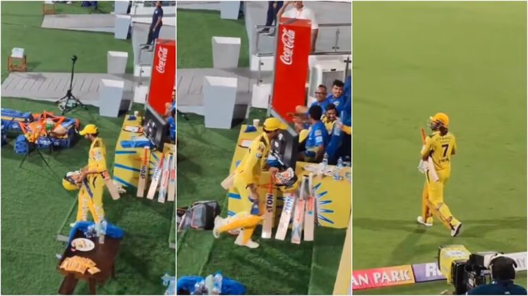 CSK vs KKR in IPL 2024: Ravindra Jadeja and MS Dhoni Join Forces for a Crowd-Pleasing Prank