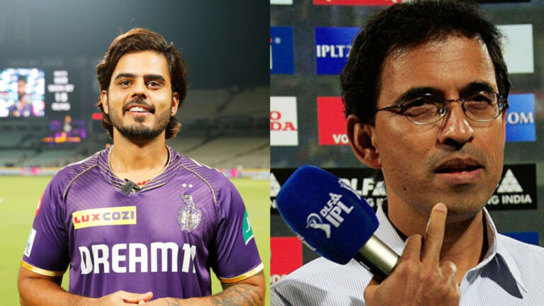 Nitish Rana’s Hilarious ‘Middle Finger’ Response to Harsha Bhogle Goes Viral